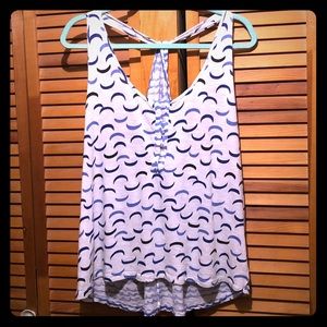 Blue Crescent Moon and Waves Tank Old Navy